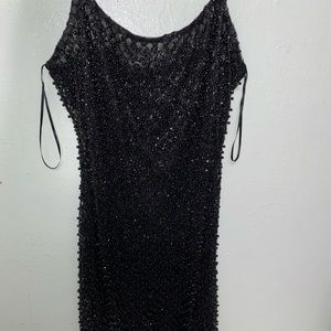 Black glitter dress